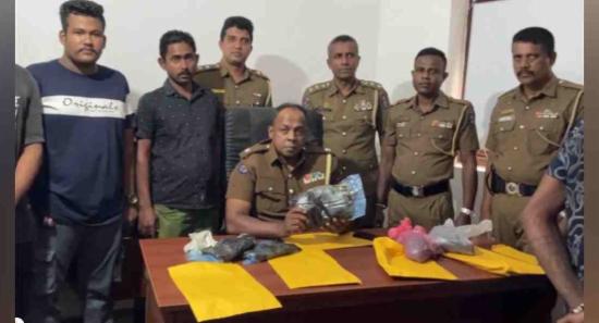 කඳාන ප්‍රදේශයේ සොයාගත් මත්ද්‍රව්‍ය අවසන් වාර්තාව